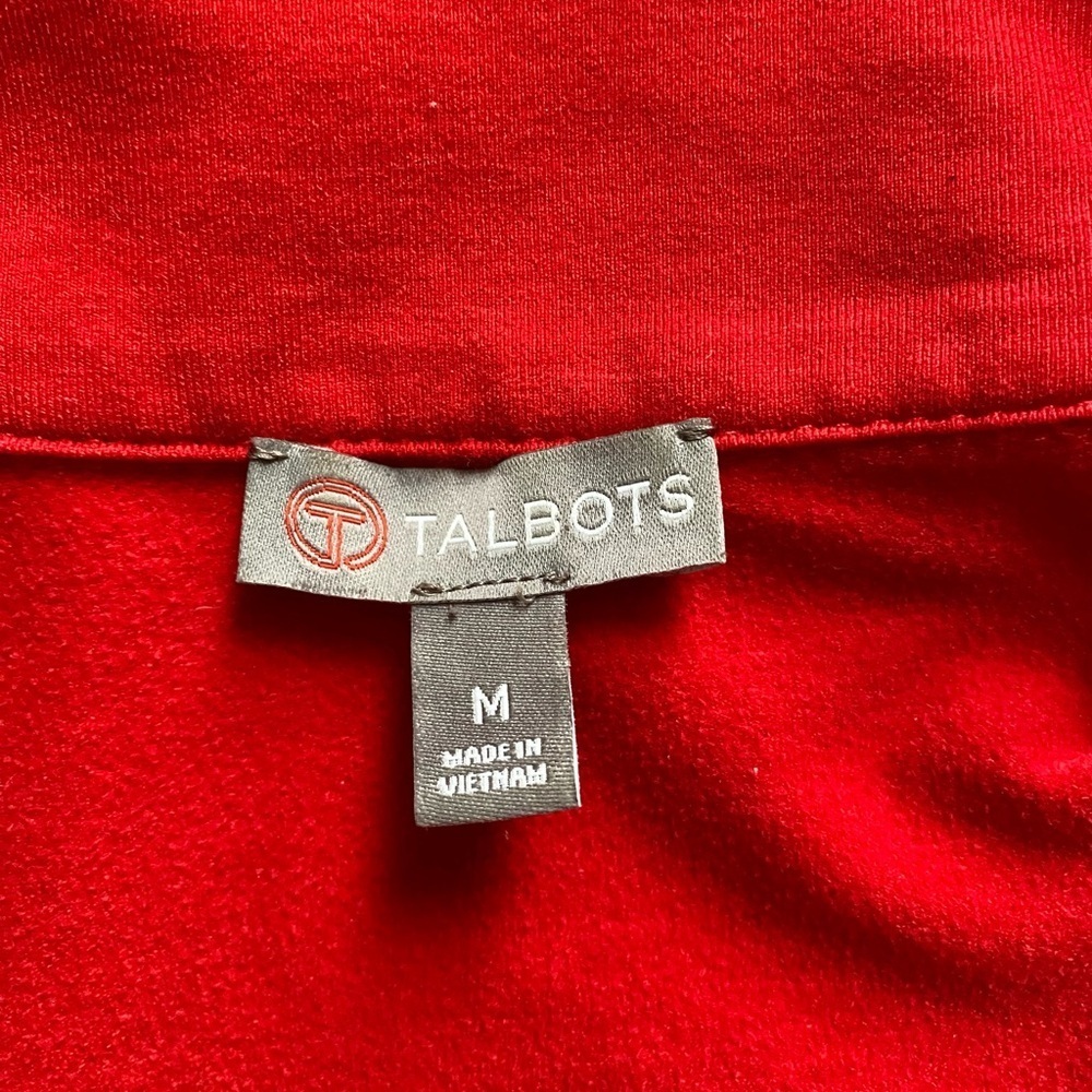 TALBOTS | Women’s Quilted Lightweight Red Jacket Size M - Picture 6 of 7